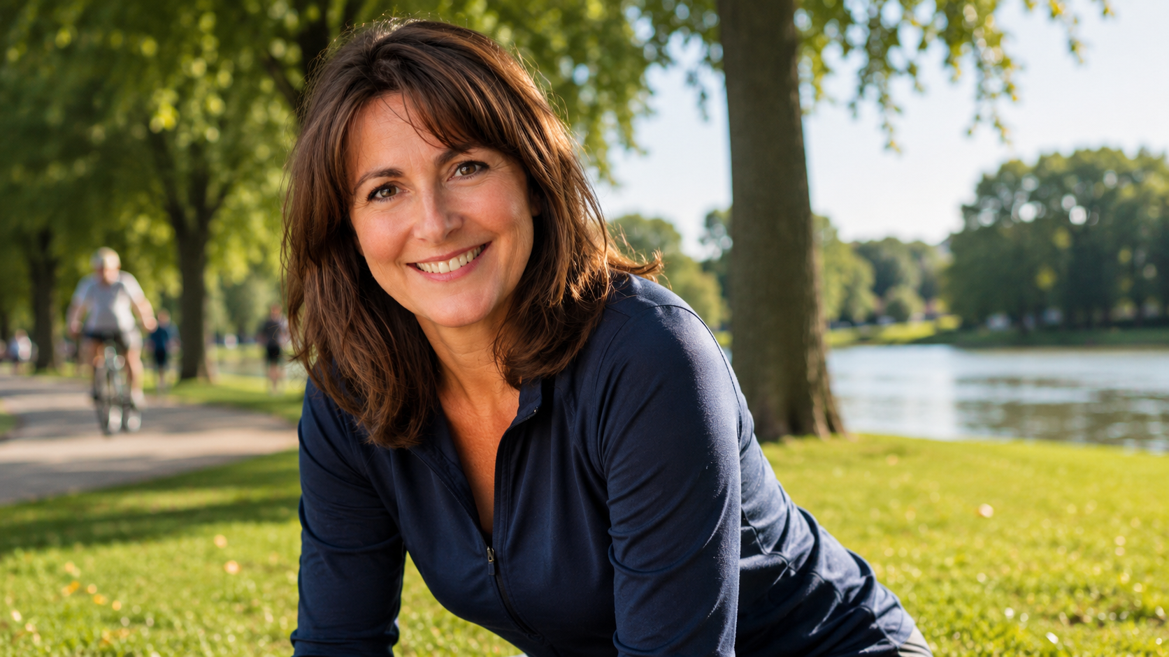 Woman feeling free and confident