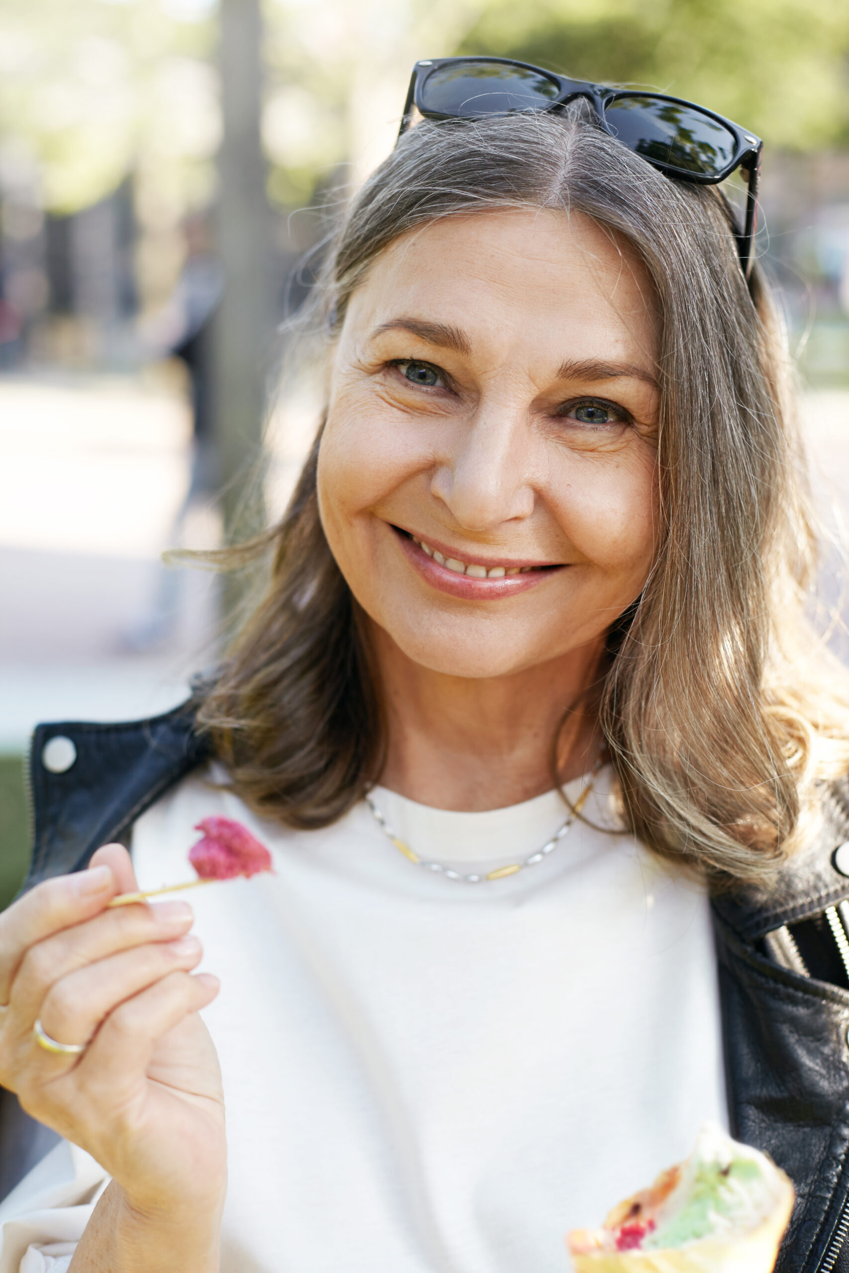 Person with a confident, healthy smile