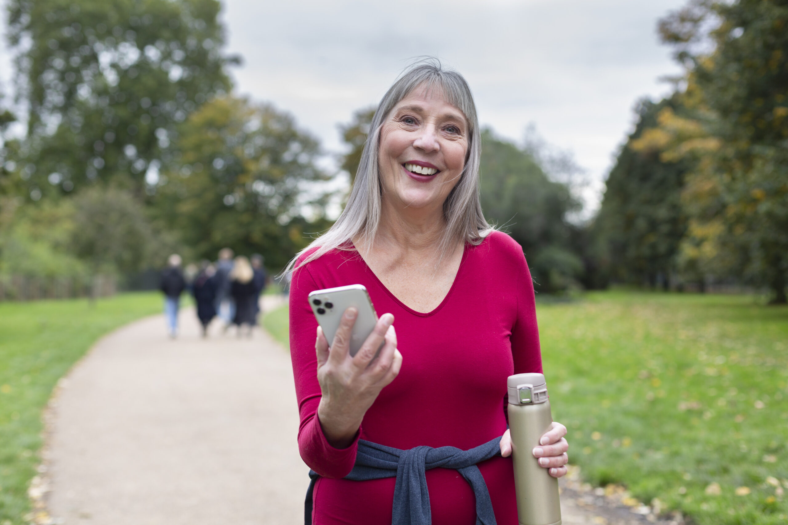 Confident woman enjoying her day