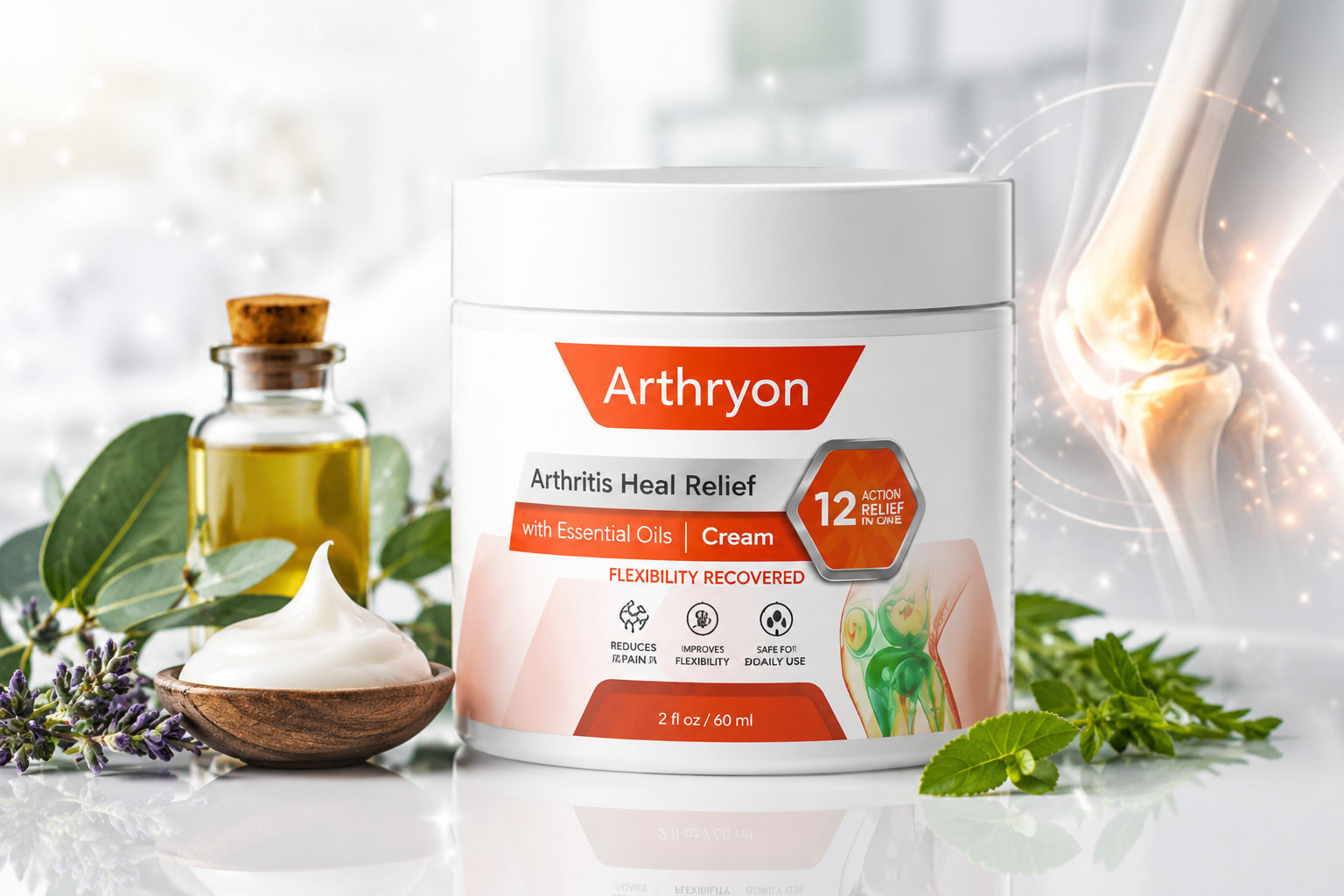 Arthryon Heat Relief Cream bottles