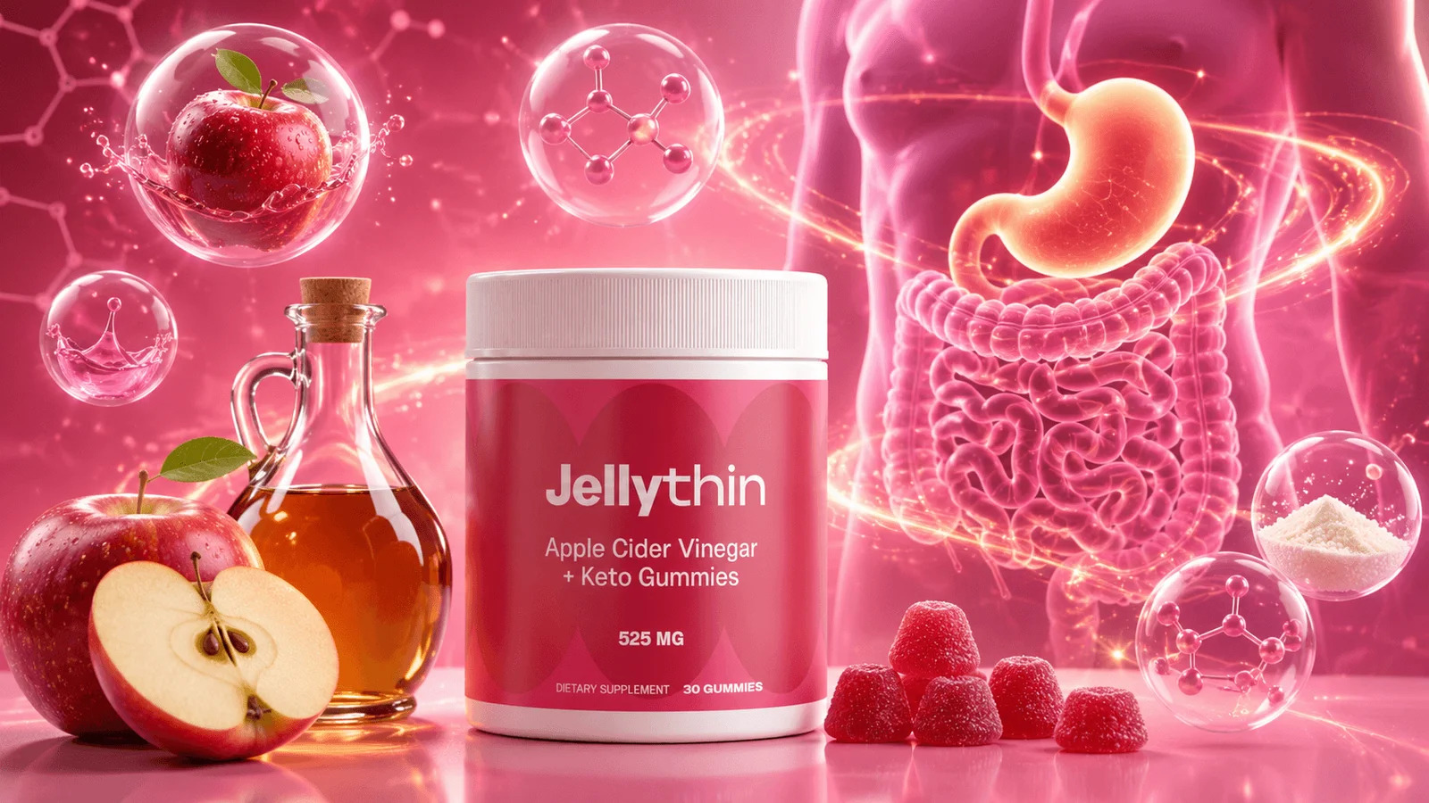 JellyThin gummy bottles