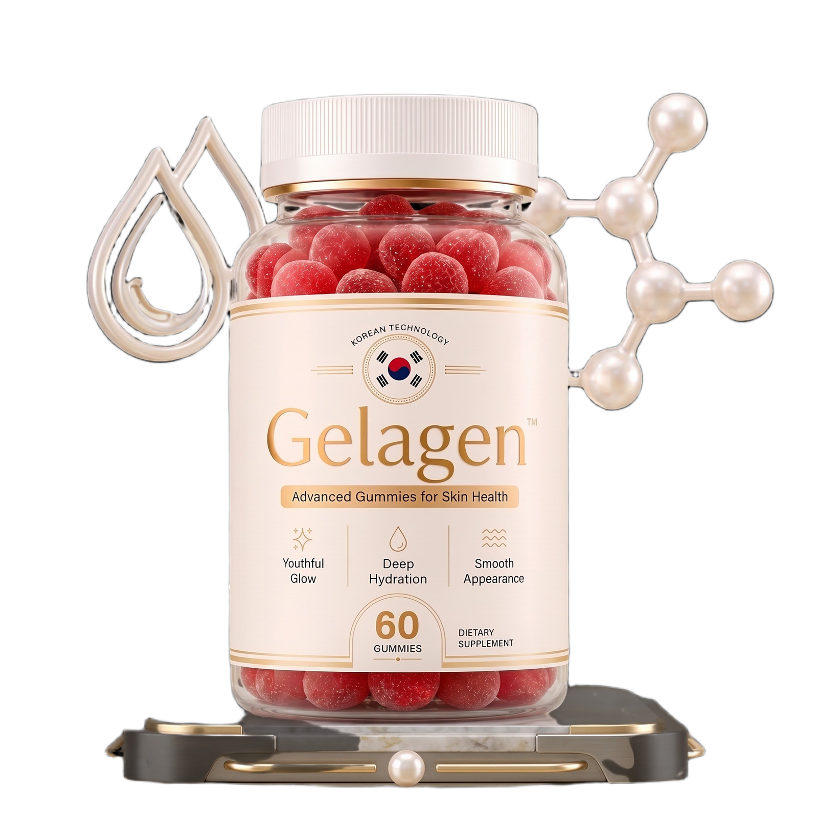 Gelagen skin, hair and nail gummies