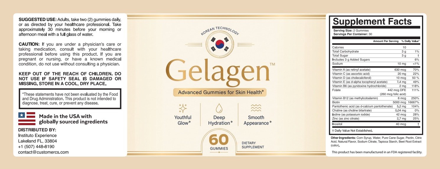 Scientific references for Gelagen ingredients