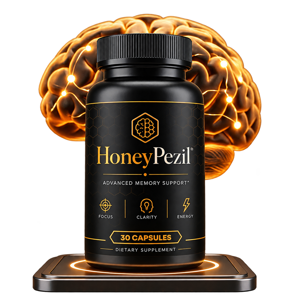 HoneyPezil memory and focus support capsules
